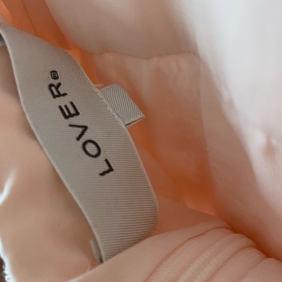 Pink Ruffle Lace Cocktail Dress - Picture 6 of 6